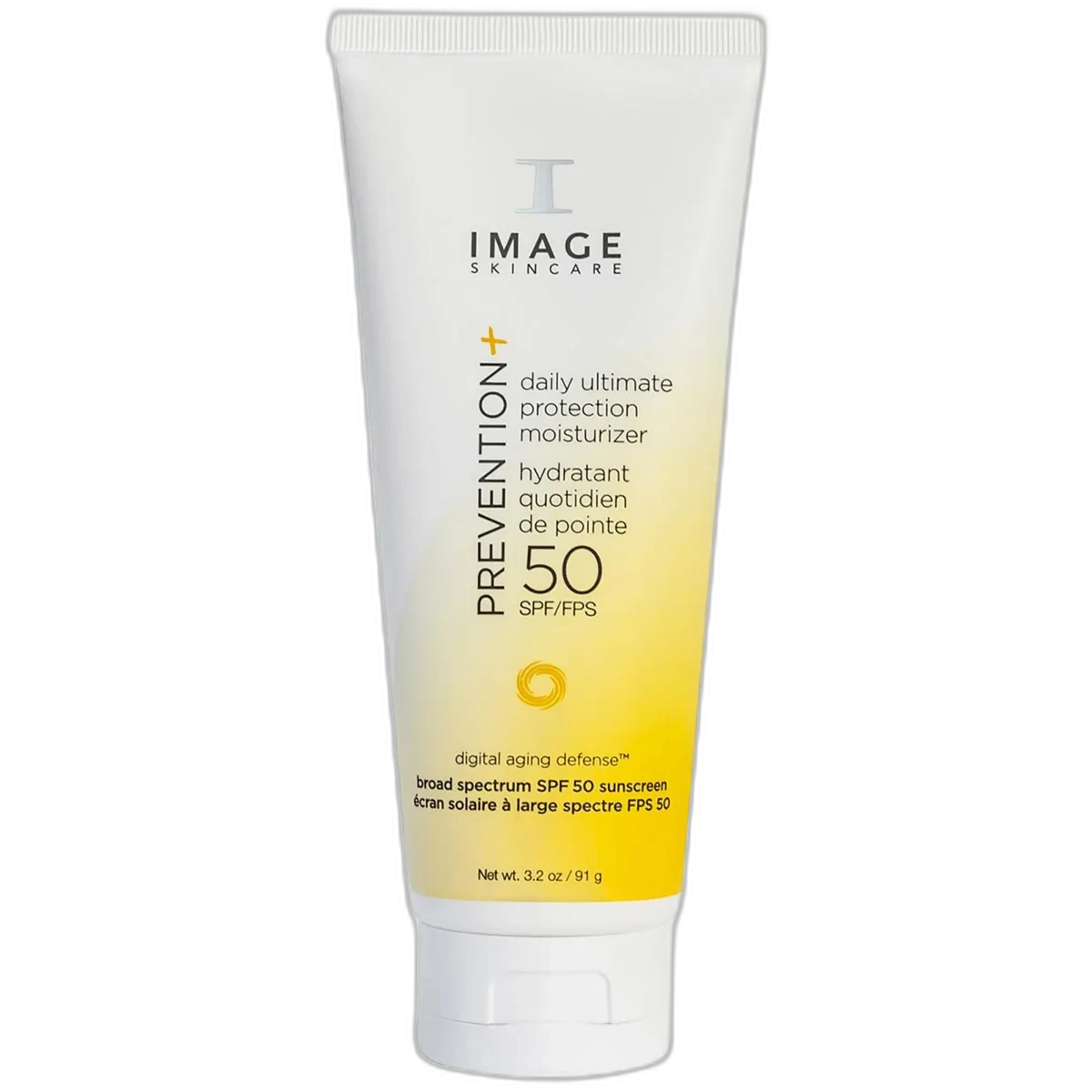 Image Skincare Prevention+ Daily Ultimate Protection Moisturizer SPF 50 in a white tube with