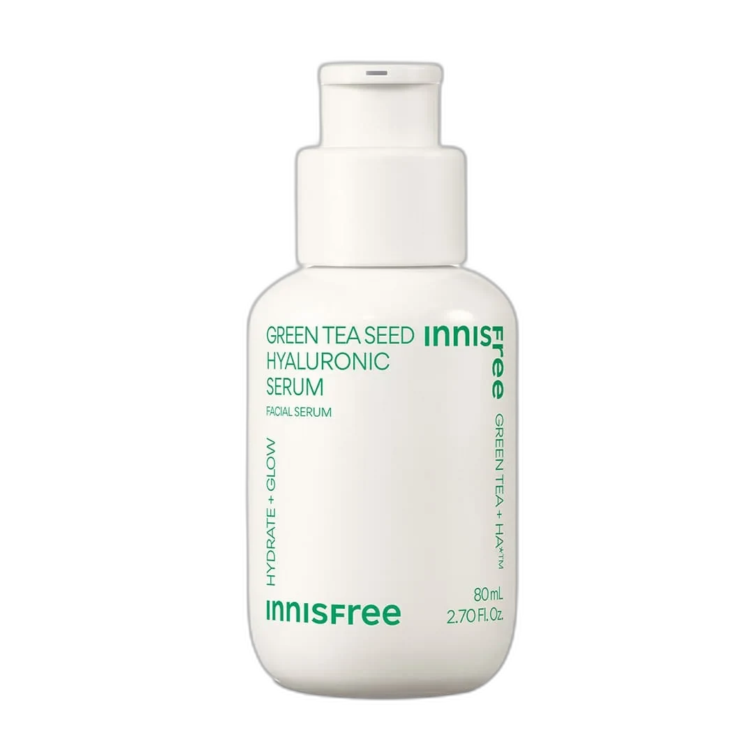 Innisfree Green Tea Seed Hyaluronic Serum 80 mL glass bottle with dropper