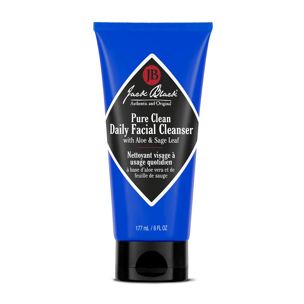 Jack Black Pure Clean Daily Facial Cleanser in a black squeeze tube