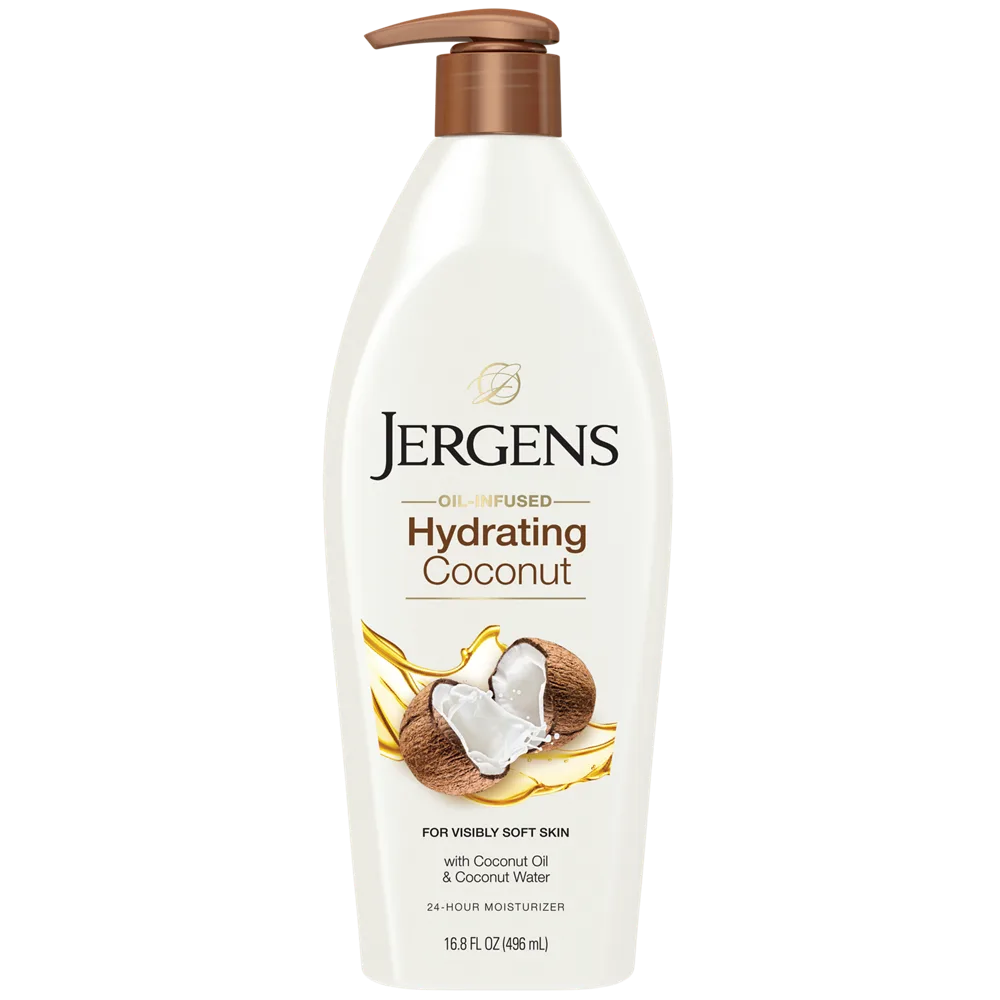 Jergens Hydrating Coconut Body Lotion pump bottle
