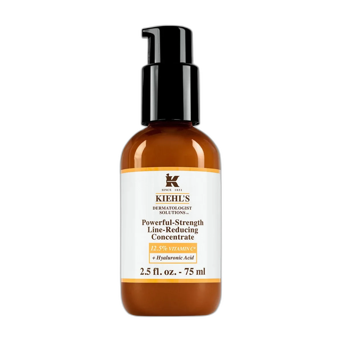 Kiehl's Powerful-Strength Line-Reducing Concentrate vitamin C serum bottle with pump