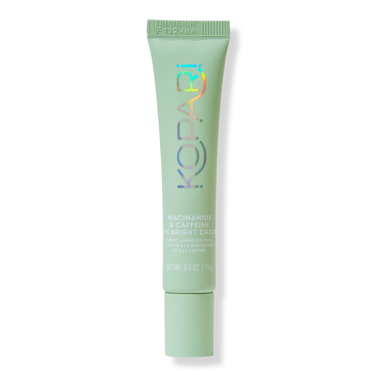 Kopari Niacinamide & Caffeine Eye Bright Cream in a small glass jar with white lid