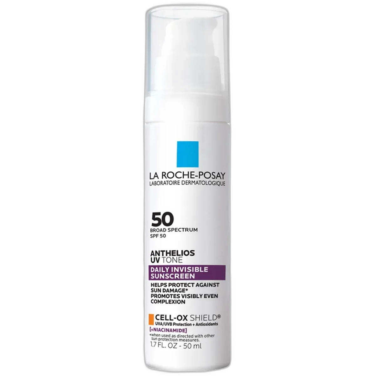 La Roche-Posay Anthelios UV Tone Daily Invisible Sunscreen SPF 50 tube