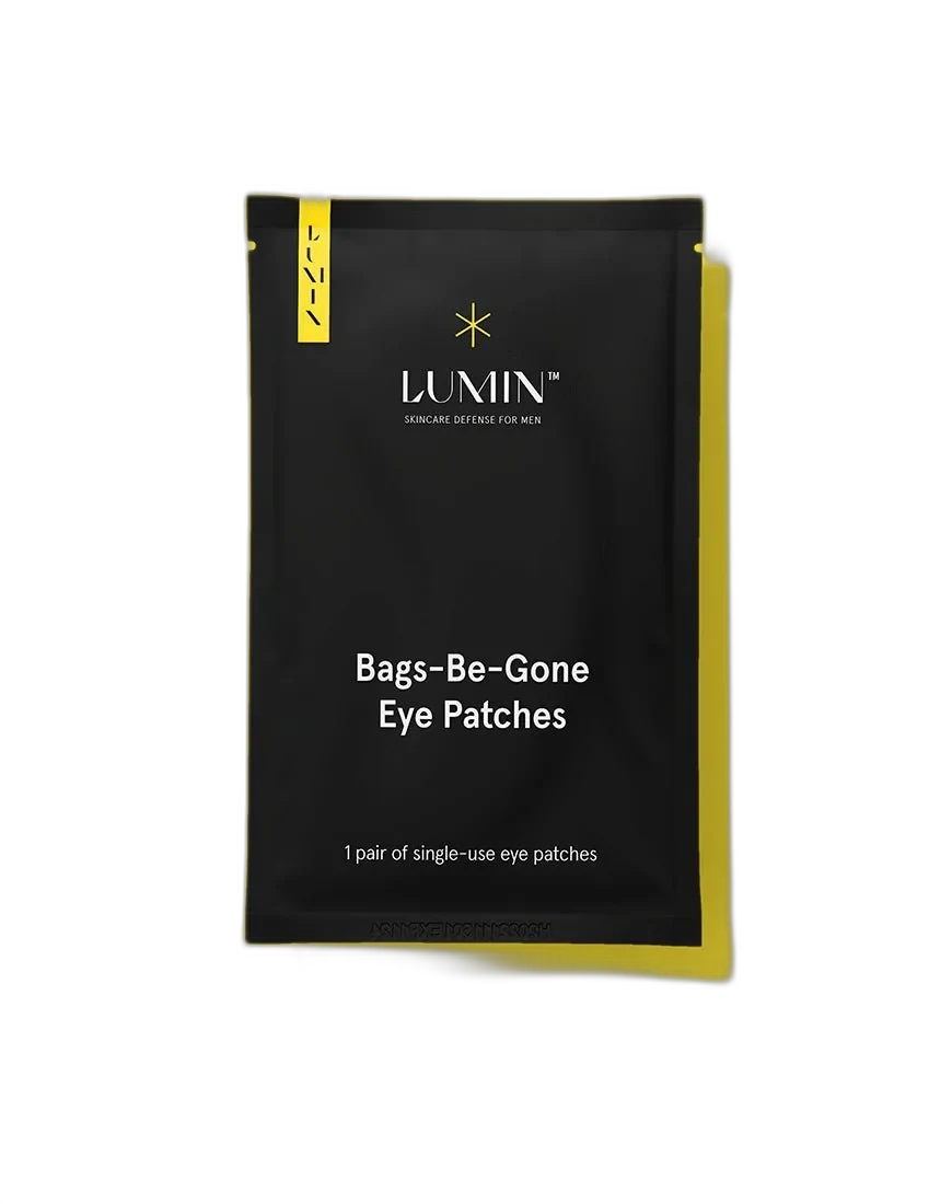 Lumin Anti-Fatigue Eye Patch hydrogel under-eye patches in dark packaging