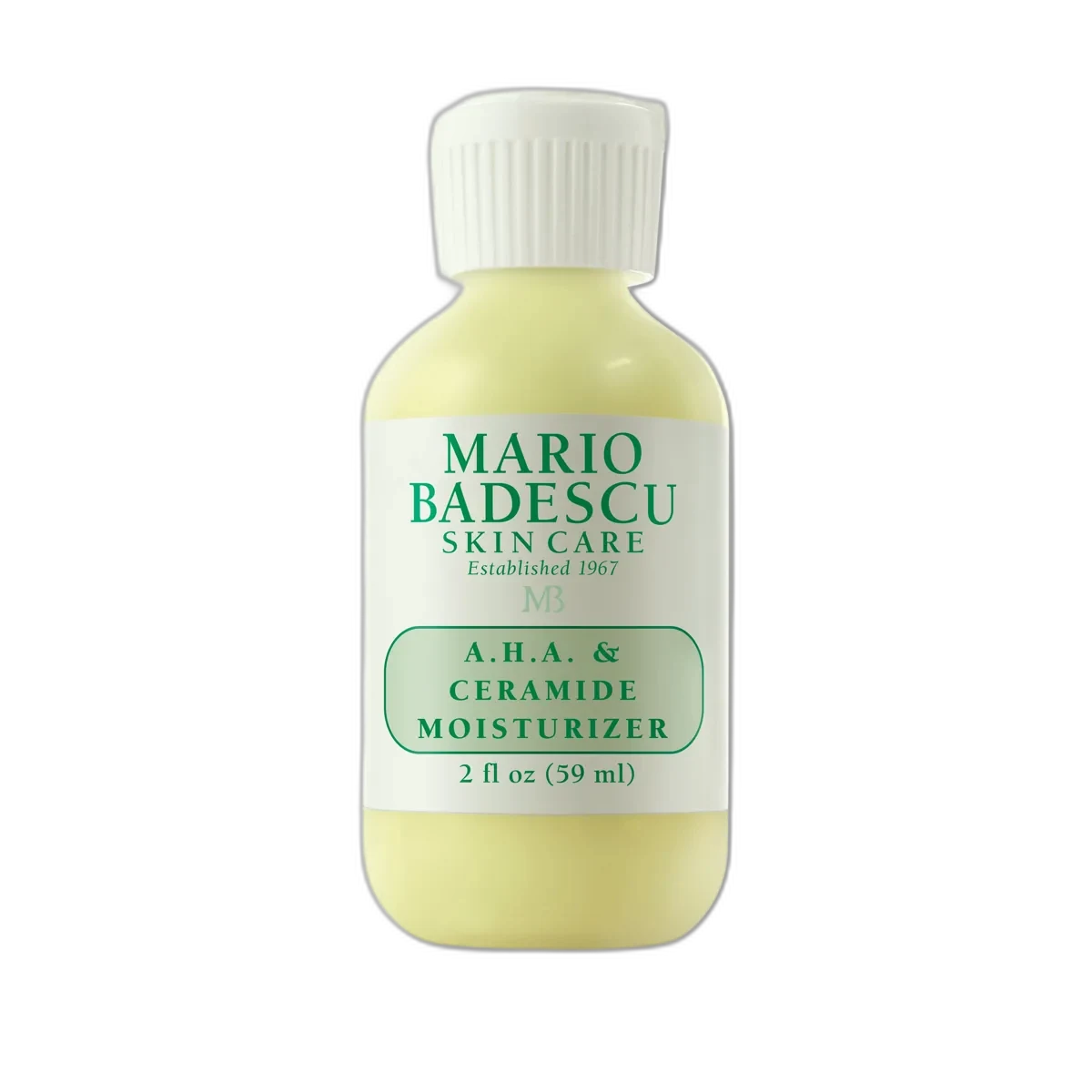 Mario Badescu AHA & Ceramide Moisturizer 2 fl oz white jar with brand label