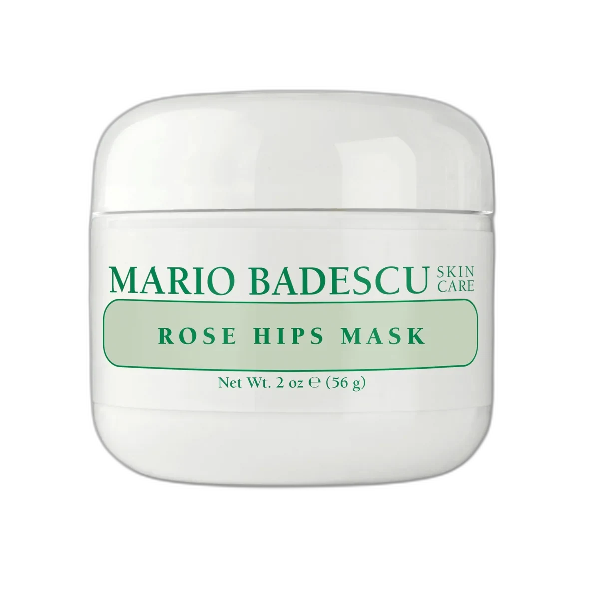 Mario Badescu Rose Hips Mask pink cream clay mask in white jar with pink lid