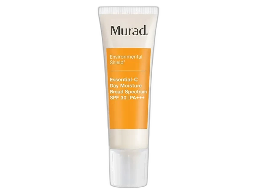Murad Essential-C Day Moisture SPF 30 in orange pump bottle packaging