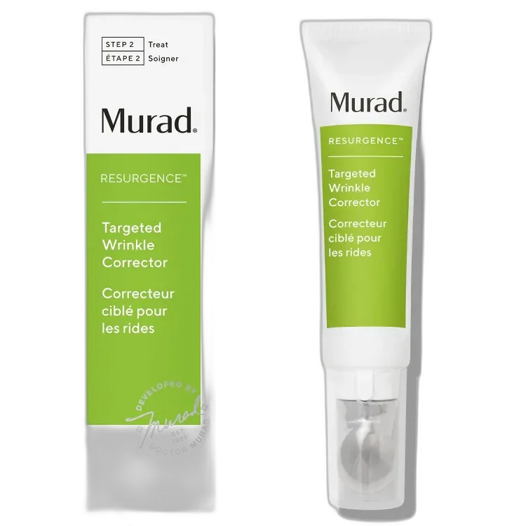 Murad Targeted Wrinkle Corrector 0.5 oz white tube with teal Murad branding