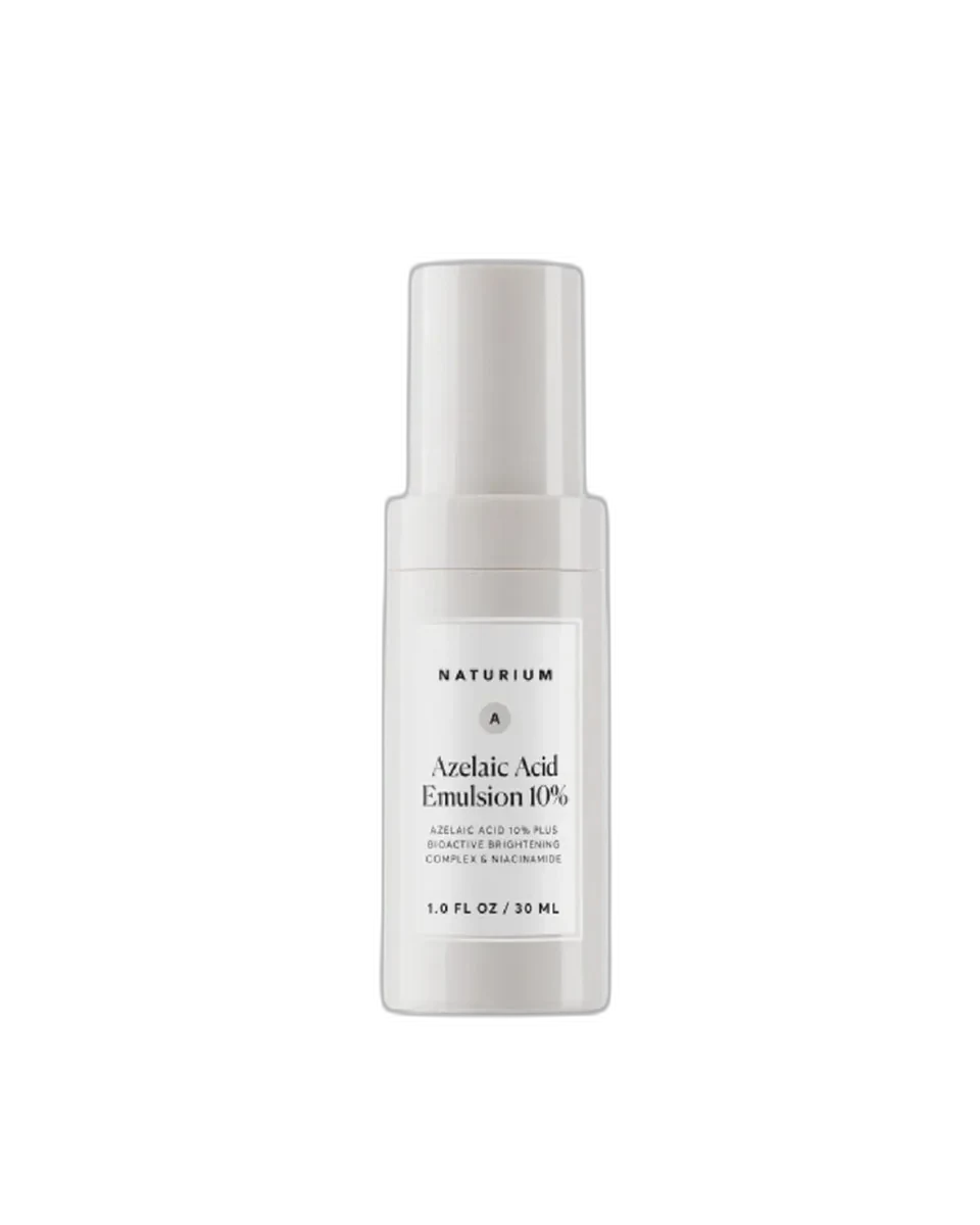 Naturium Azelaic Acid Emulsion 10% frosted glass bottle with dropper