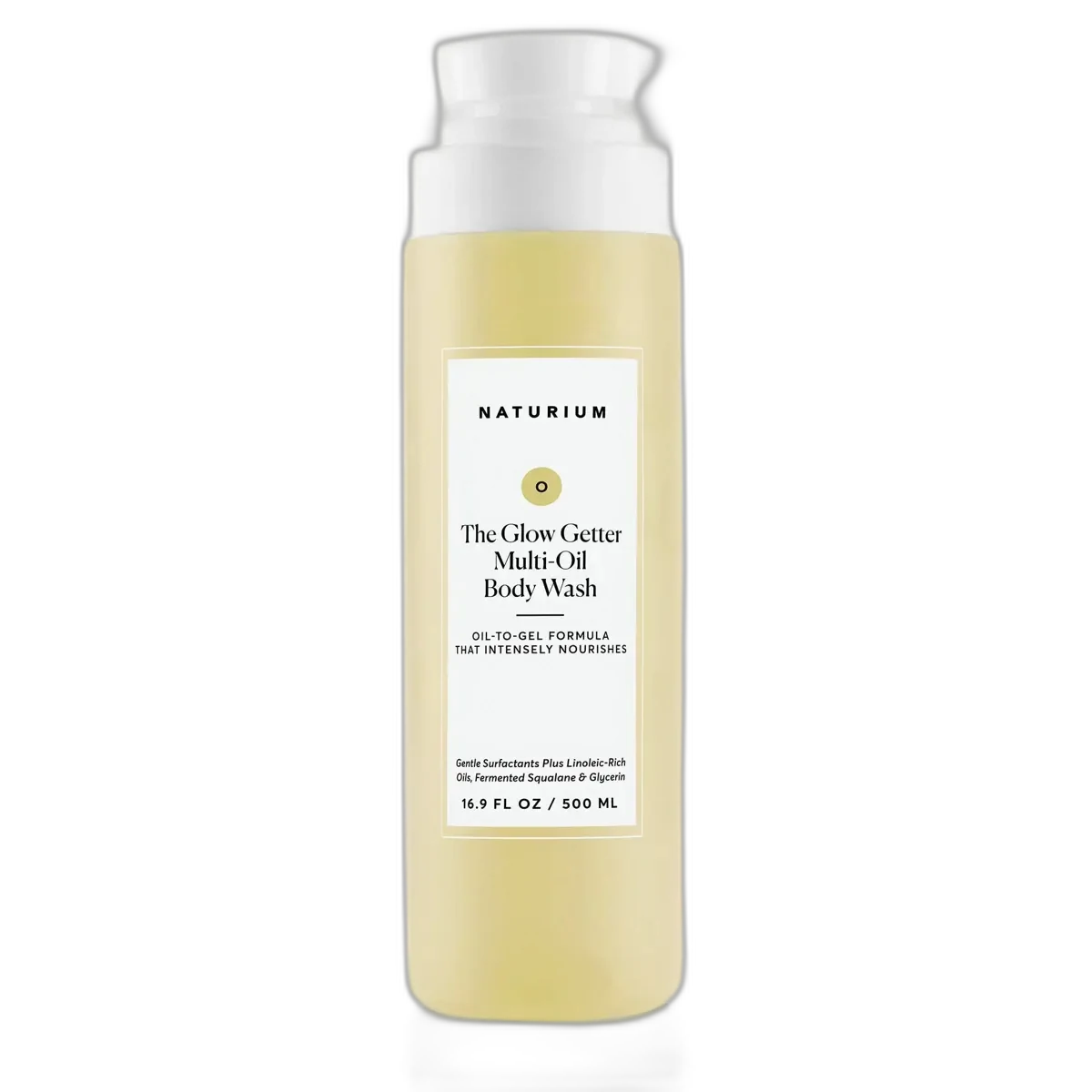 Naturium The Glow Getter Multi-Oil Hydrating Body Wash 16.9 fl oz bottle with minimalist white