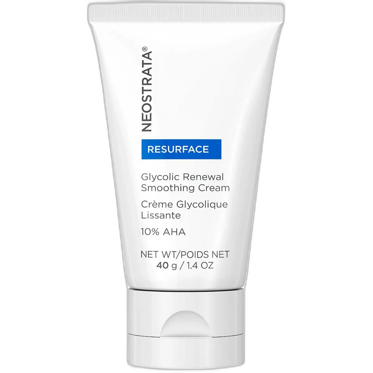 NeoStrata Glycolic Renewal Smoothing Cream 10% AHA in a small white jar with blue and green label