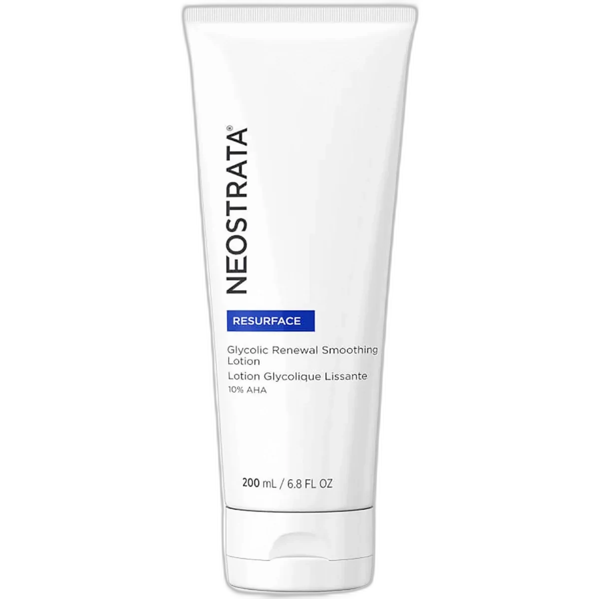 NeoStrata Glycolic Renewal Smoothing Lotion 10 AHA in a white bottle with green and blue label