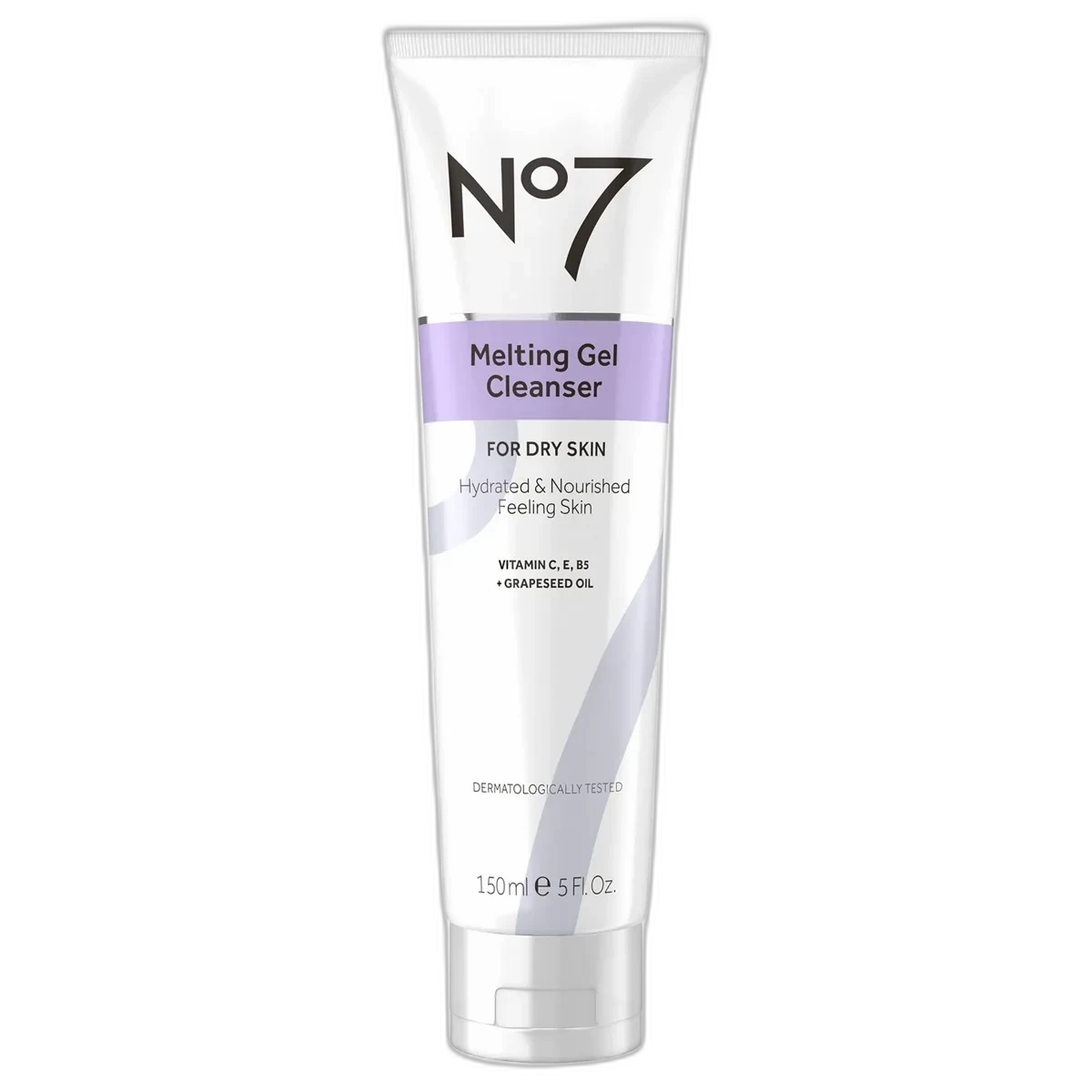 No7 Beautiful Skin Melting Gel Cleanser tube for dry skin