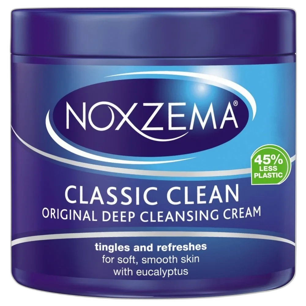 Noxzema Classic Clean Original Deep Cleansing Cream in signature blue jar with white screw-top lid