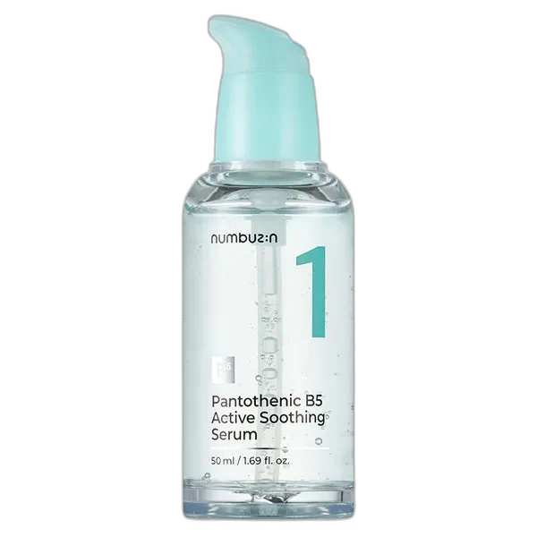 Numbuzin No. 1 Pantothenic B5 Active Soothing Serum in glass dropper bottle