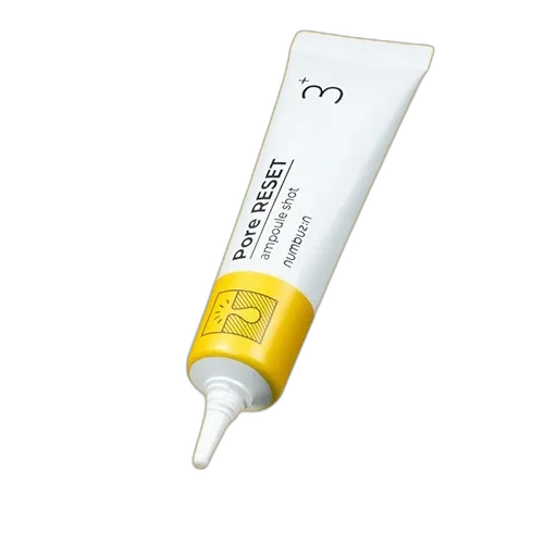 Numbuzin No. 3 Pore Reset Ampoule Shot glass dropper bottle with clear serum