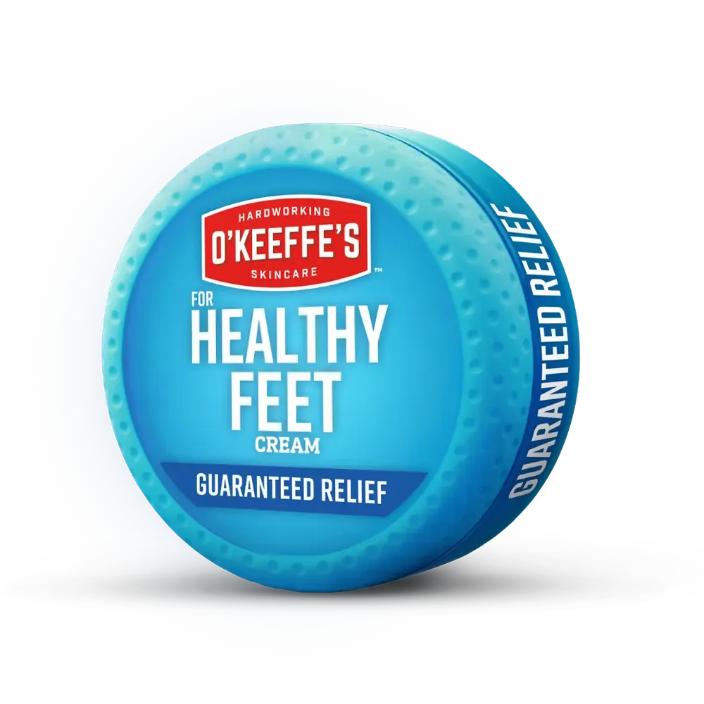 O'Keeffe's Healthy Feet Foot Cream green jar with white lid