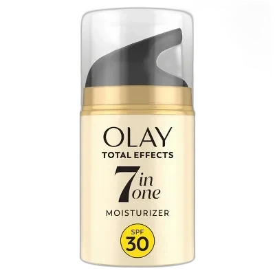 Olay Total Effects 7-in-1 Anti-Aging Moisturizer in a pink-labeled jar