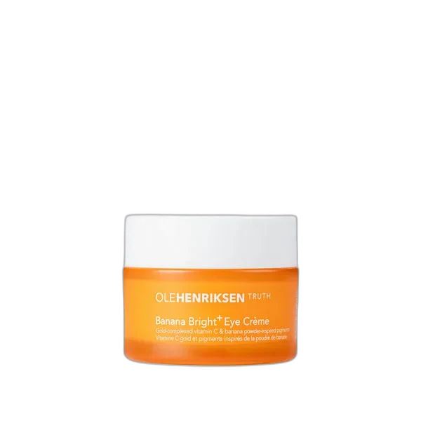 Ole Henriksen Banana Bright Eye Crème yellow tube with banana-themed packaging