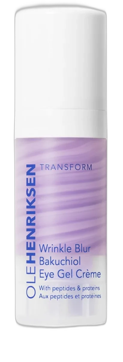 Ole Henriksen Wrinkle Blur Bakuchiol Eye Gel Cream dual-chamber pump bottle