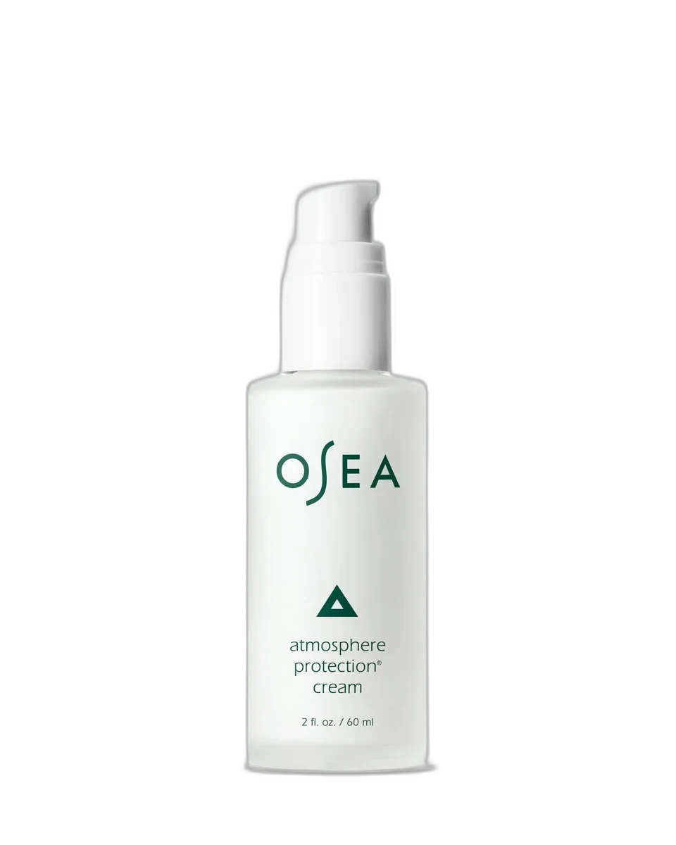 OSEA Atmosphere Protection Cream in frosted glass jar