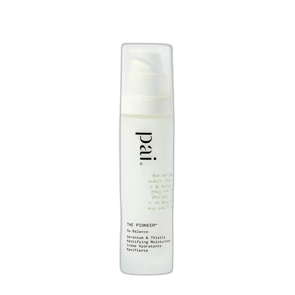 Pai Skincare Geranium & Thistle Rebalancing Day Cream (The Pioneer) in a glass jar