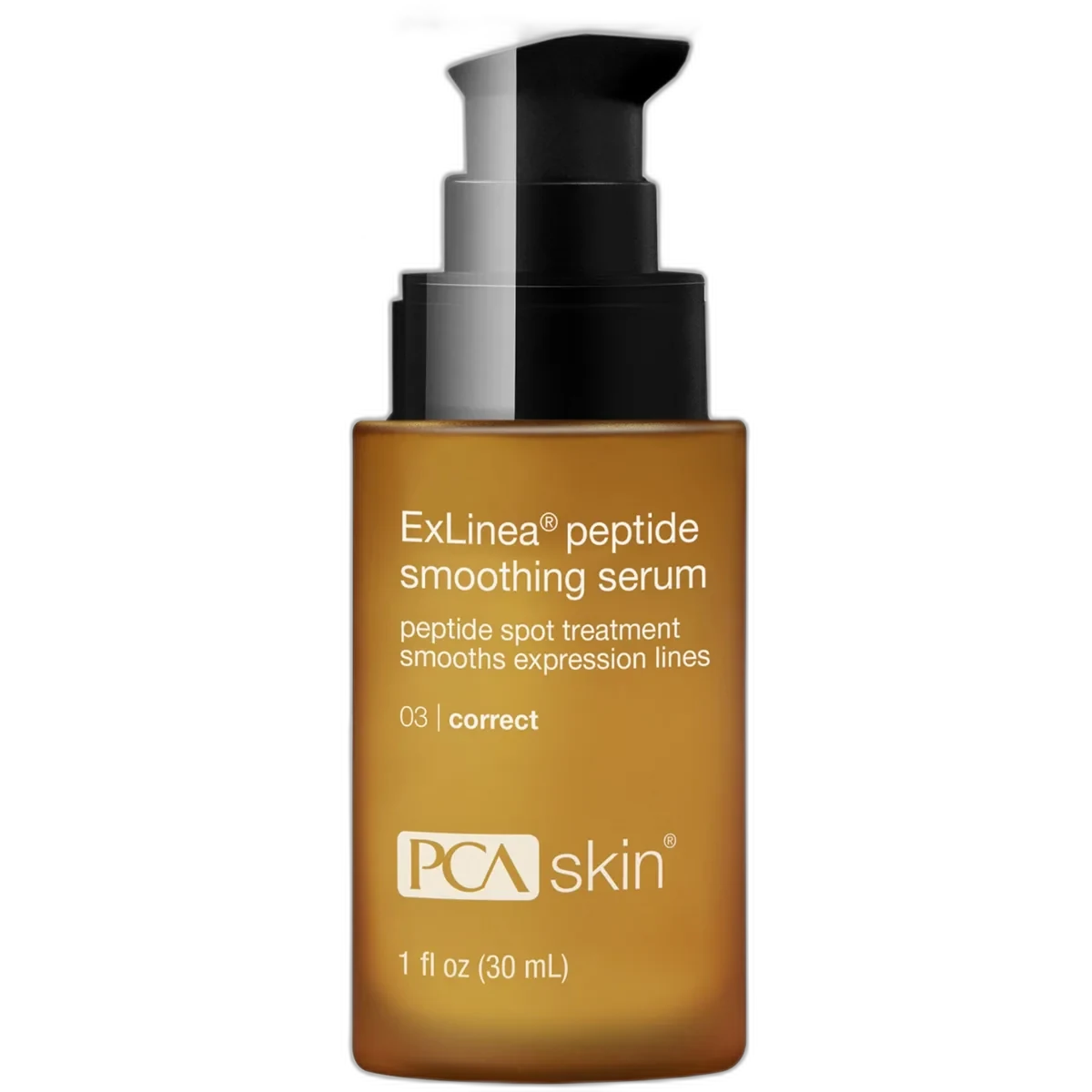 PCA Skin ExLinea Peptide Smoothing Serum in an airless pump bottle