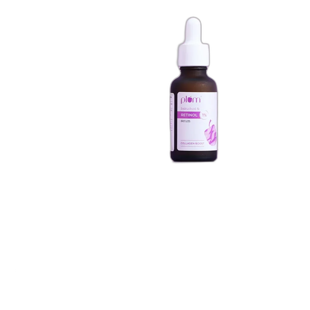 Plum 1% Retinol Anti-Aging Face Serum 20ml amber glass dropper bottle