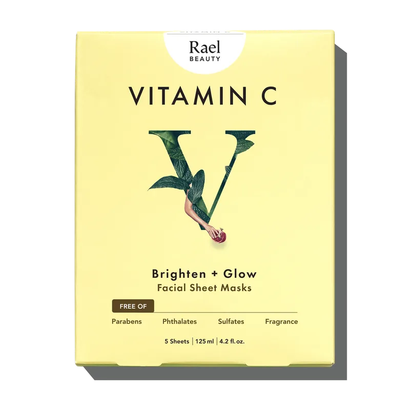Rael Vitamin C Sheet Masks 5-pack box