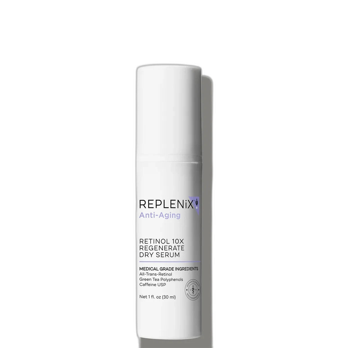Replenix Retinol 10x Regenerate Dry Serum 1 oz airless pump bottle