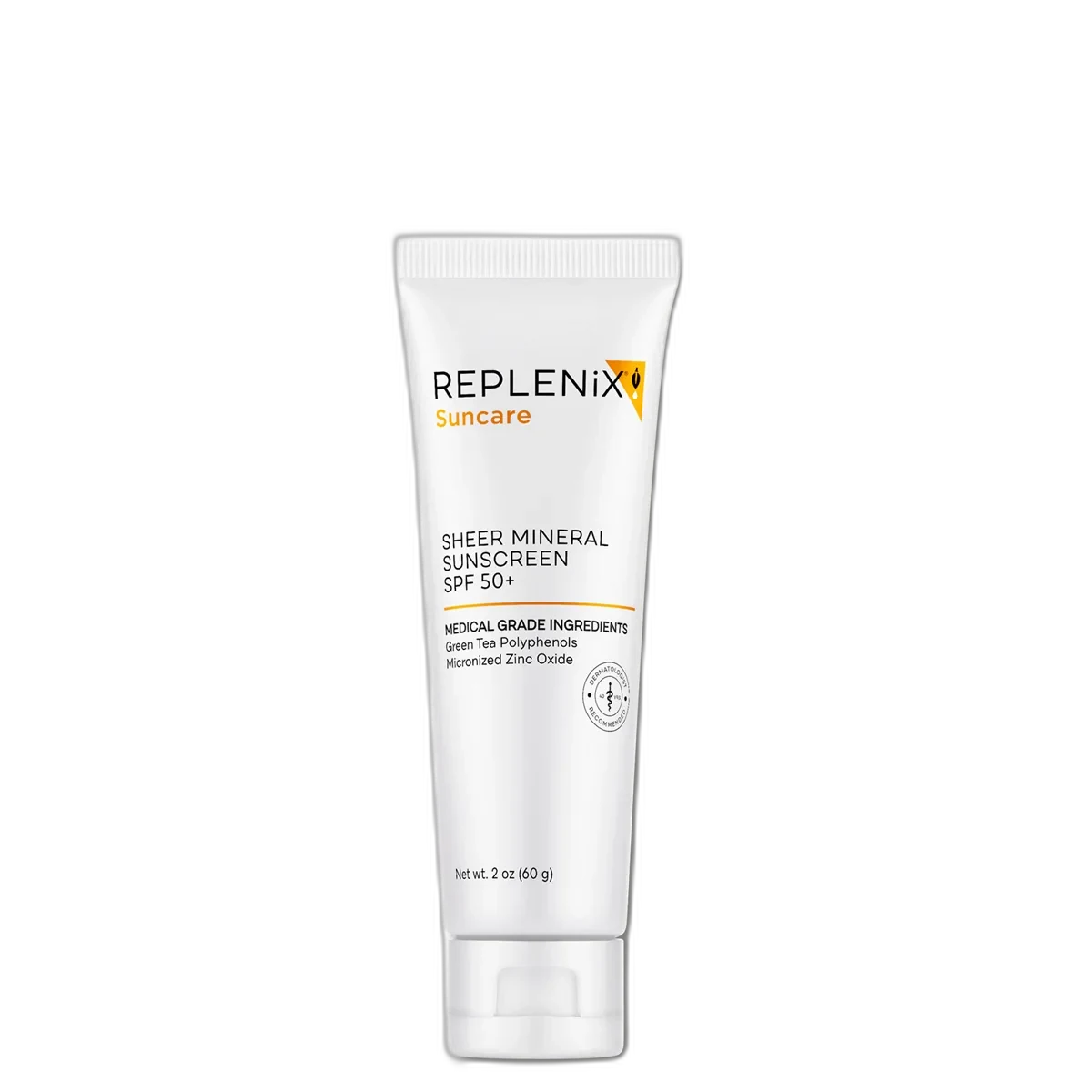 Replenix Sheer Physical Sunscreen SPF 50+ 2 oz tube