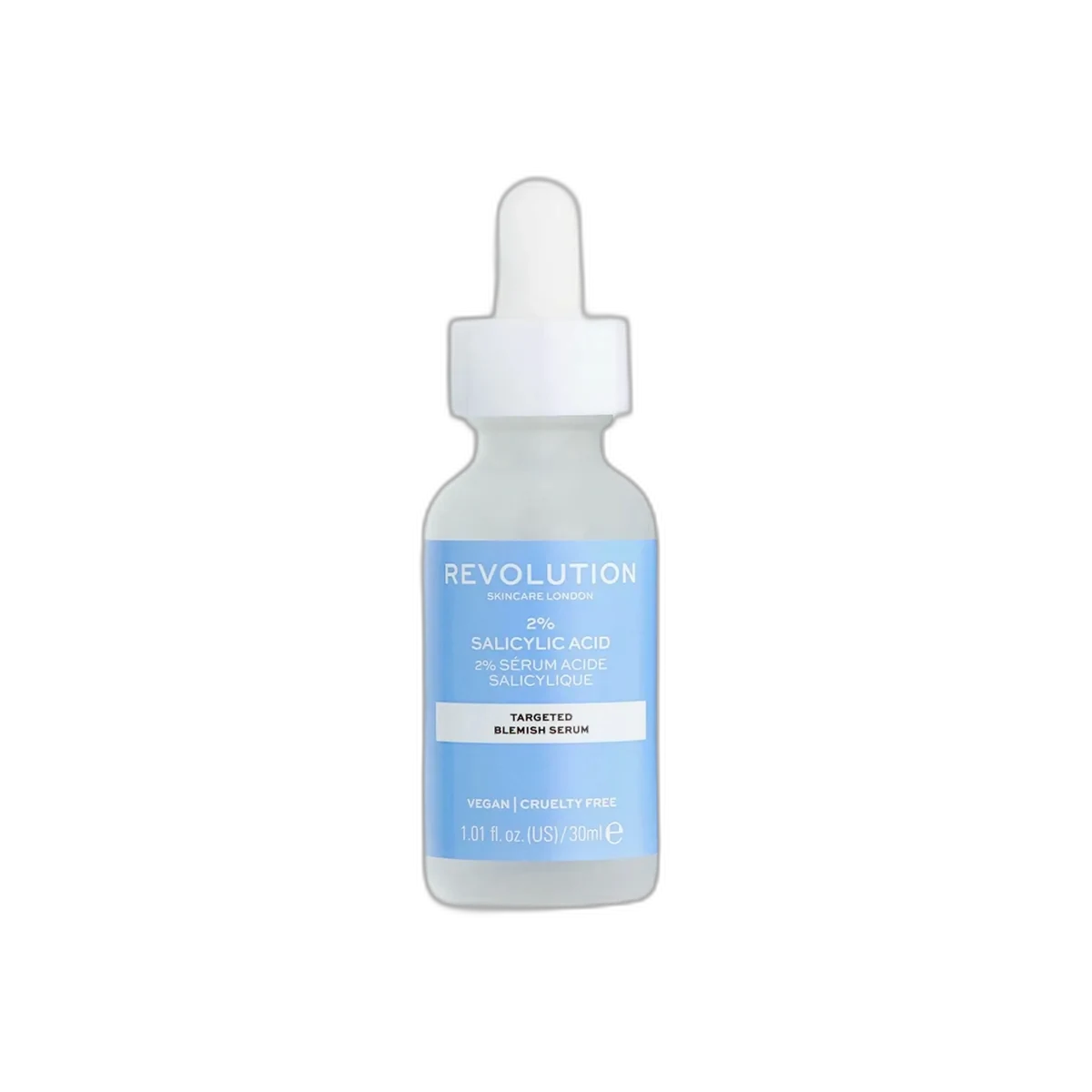 Revolution Skincare 2 Percent Salicylic Acid BHA Anti Blemish Serum 30ml bottle