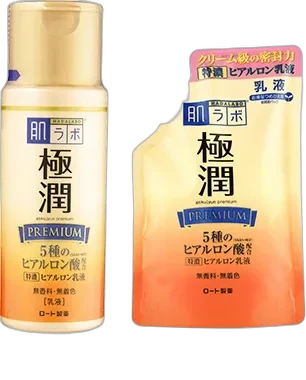 Hada Labo Gokujyun Premium Hyaluronic Acid Milk 140ml bottle