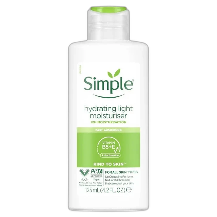 Simple Kind to Skin Hydrating Light Moisturizer 125ml tube