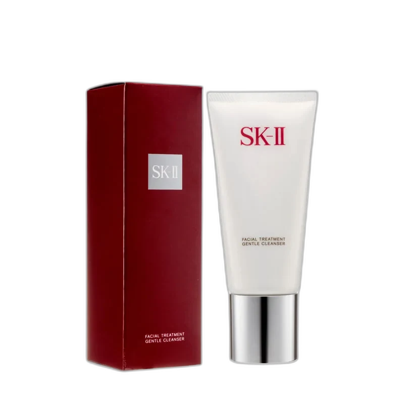 SK-II Facial Treatment Gentle Cleanser cream cleanser in white tube with red SK-II branding