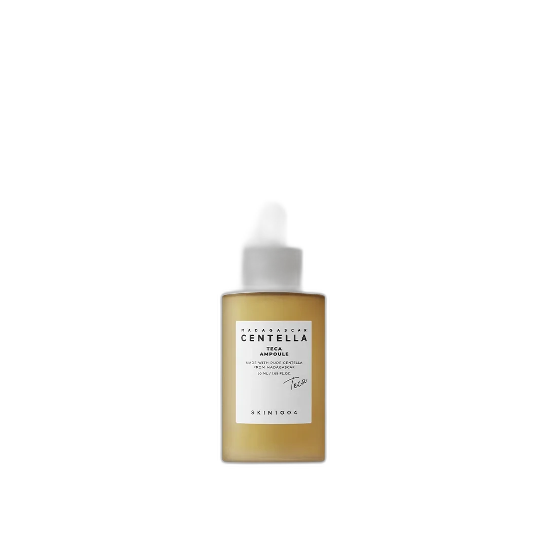 SKIN1004 Centella Teca Ampoule 50mL bottle with minimal white and green design