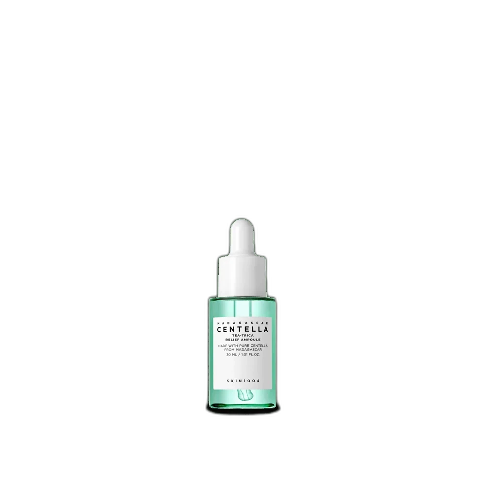 SKIN1004 Tea-Trica Relief Ampoule 50ml dropper bottle — tea tree and BHA acne treatment serum