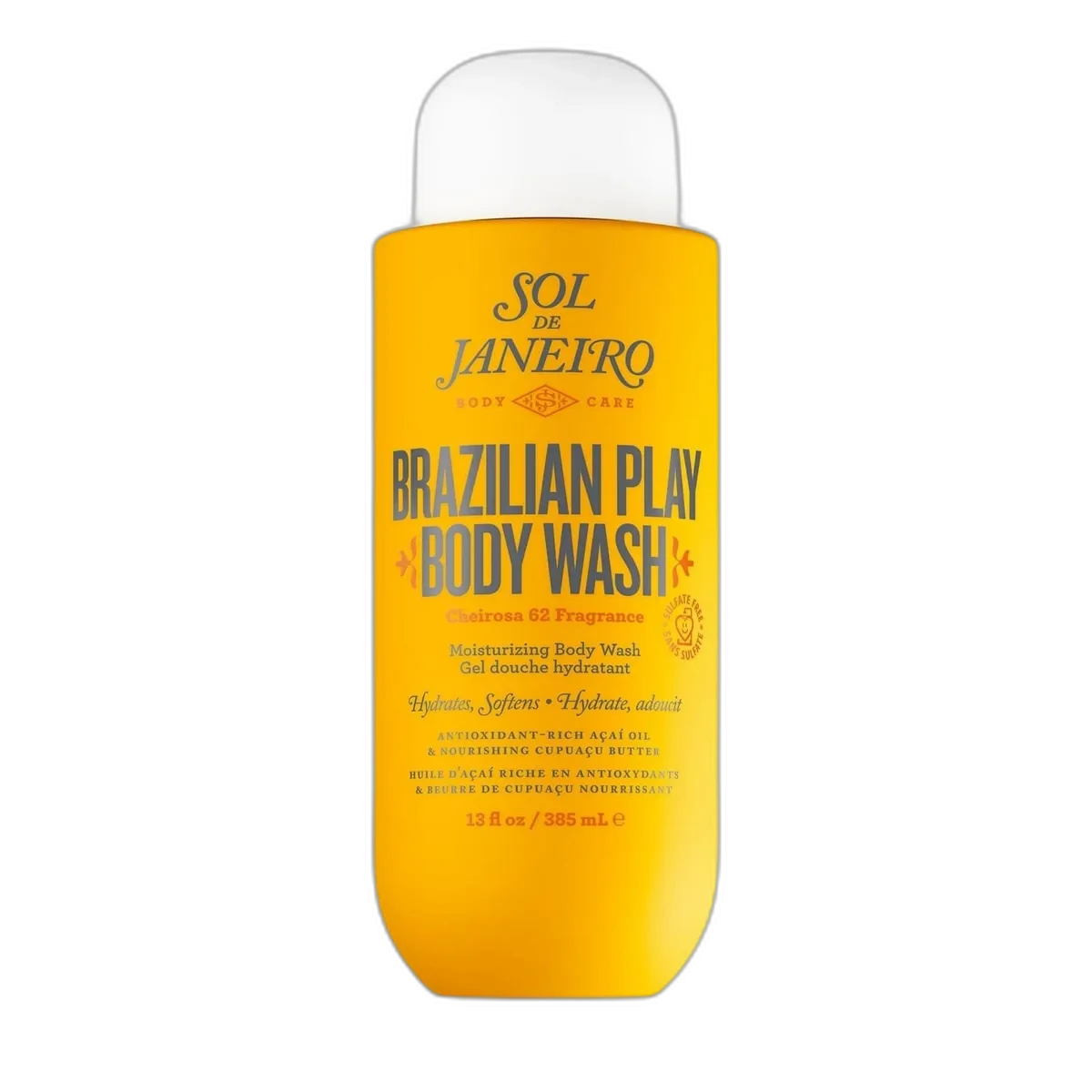 Sol de Janeiro Brazilian 4 Play Moisturizing Shower Cream-Gel pump bottle