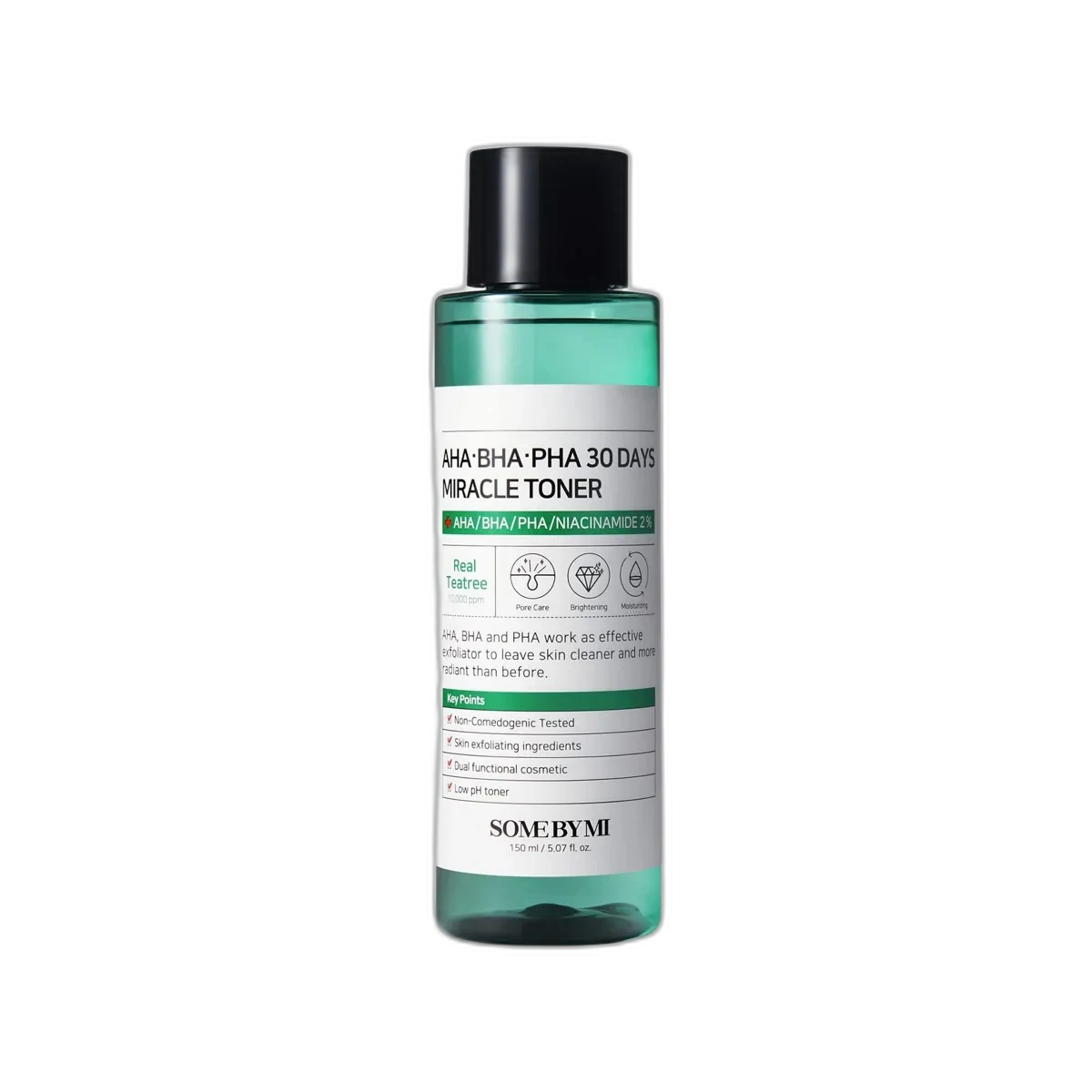 Some By Mi AHA BHA PHA 30 Days Miracle Toner green and white bottle