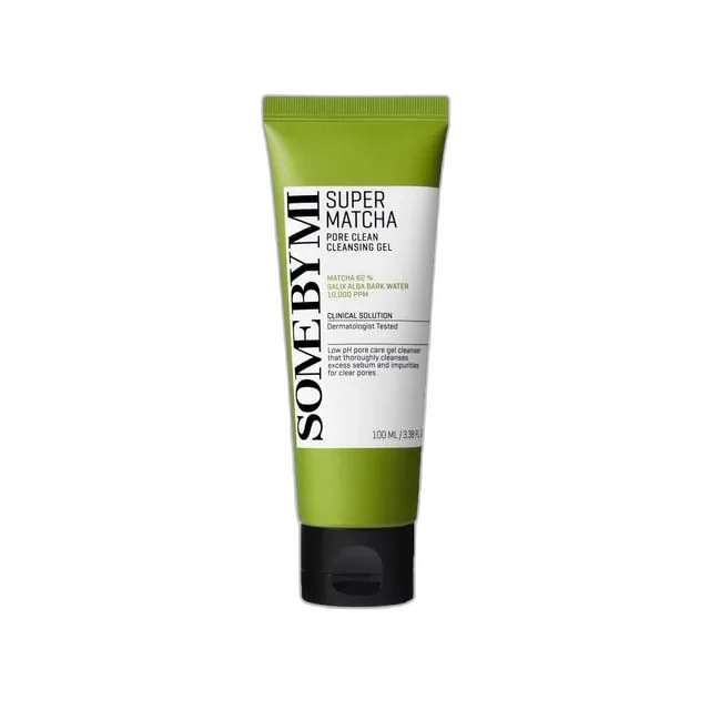 Some By Mi Super Matcha Pore Clean Cleansing Gel 100ml green squeeze tube