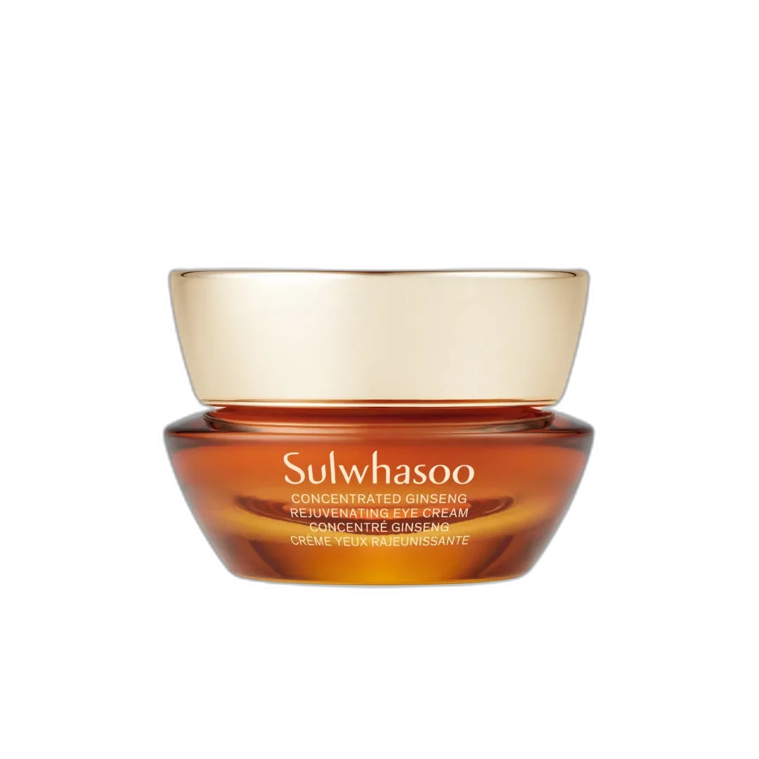 Sulwhasoo Concentrated Ginseng Renewing Eye Cream luxury jar with gold accents