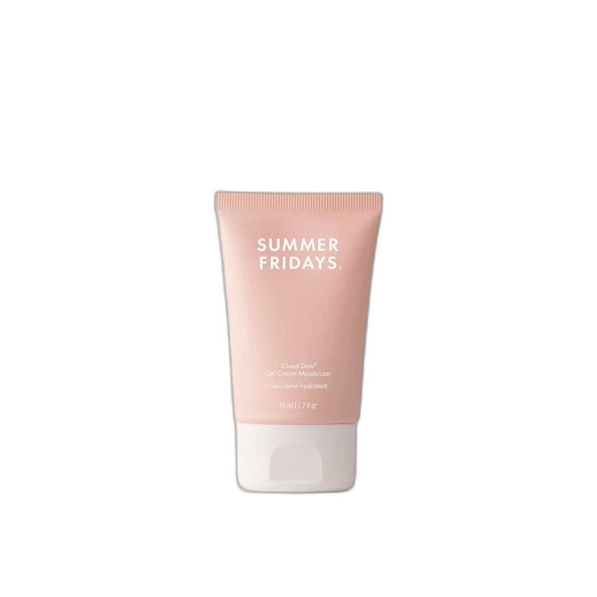 Summer Fridays Cloud Dew Oil-Free Gel Cream Moisturizer in pale blue tube packaging