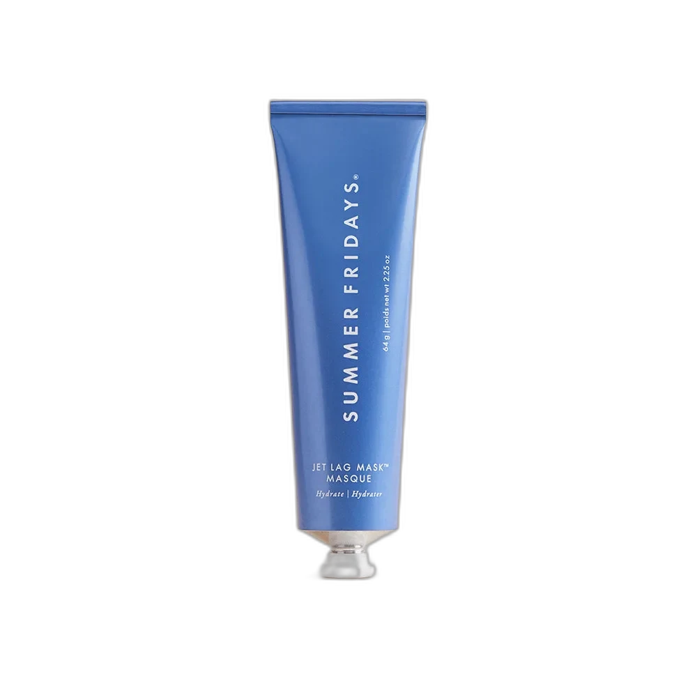 Summer Fridays Jet Lag Mask Hydrating Face Mask in recyclable aluminum tube with minimalist