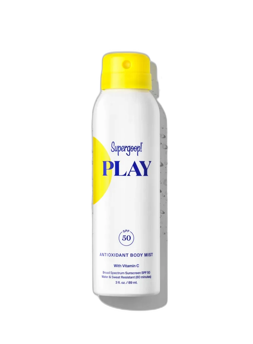 Supergoop! PLAY Antioxidant Body Mist SPF 50 non-aerosol spray canister
