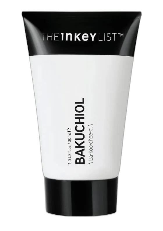 The INKEY List Bakuchiol Moisturizer in a white squeeze tube with black cap