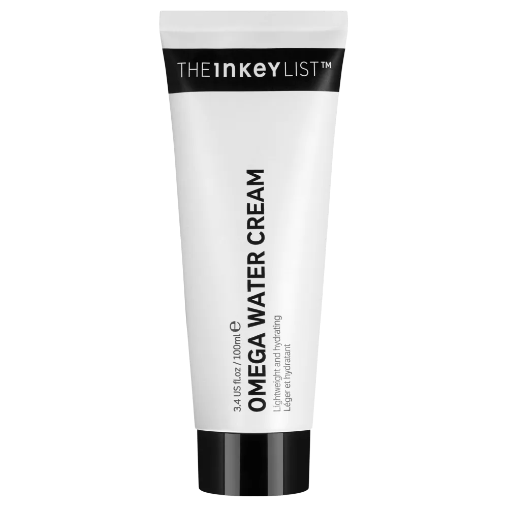 The INKEY List Omega Water Cream Moisturizer in white squeeze tube