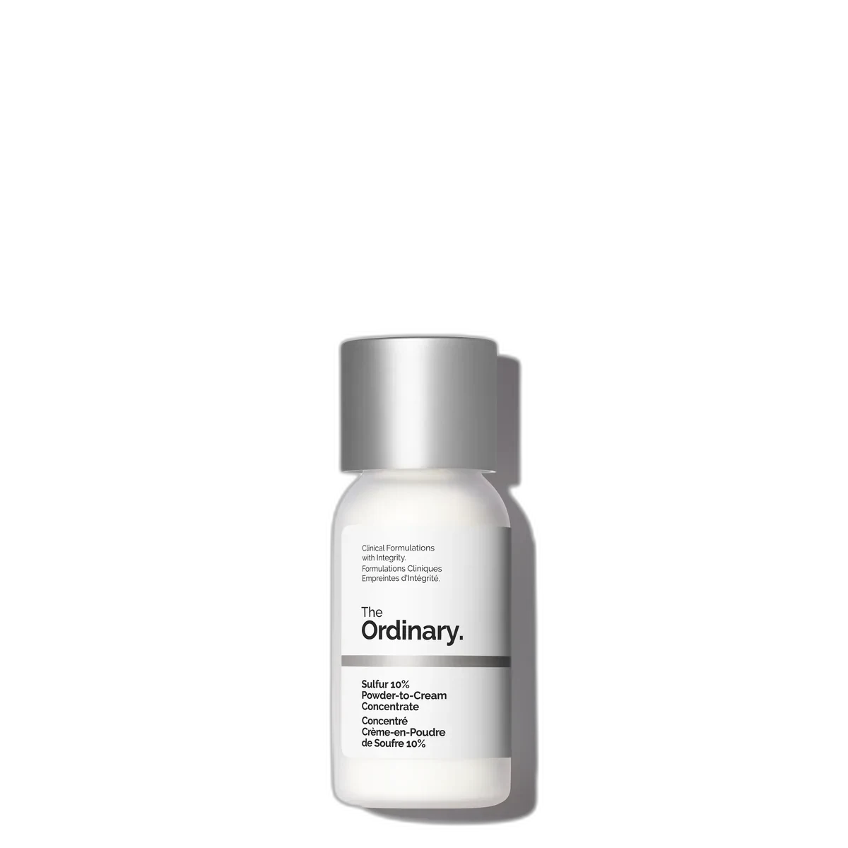 The Ordinary Sulfur 10% Powder-to-Cream Acne Spot Treatment Concentrate 5 g aluminum tube