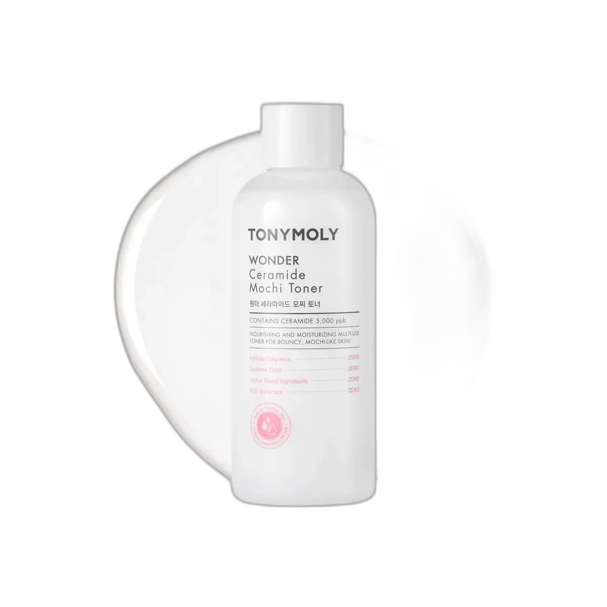 TONYMOLY Wonder Ceramide Mochi Toner 500ml white bottle
