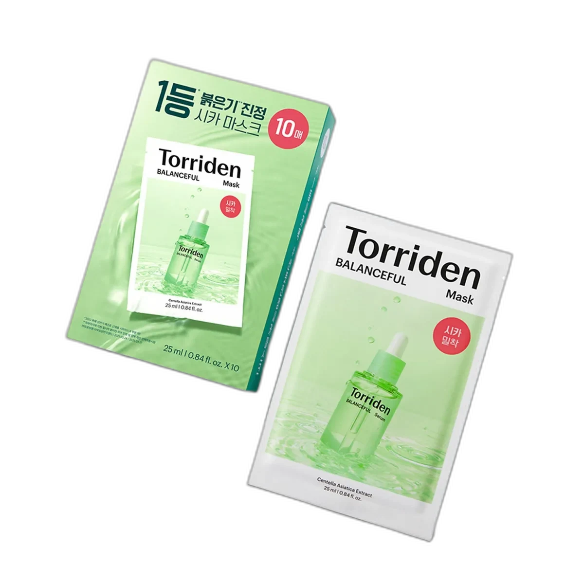Torriden BALANCEFUL Mask 10-pack Cica sheet mask box