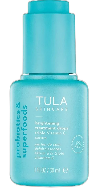 Tula Skincare Brightening Treatment Drops Triple Vitamin C Serum amber dropper bottle